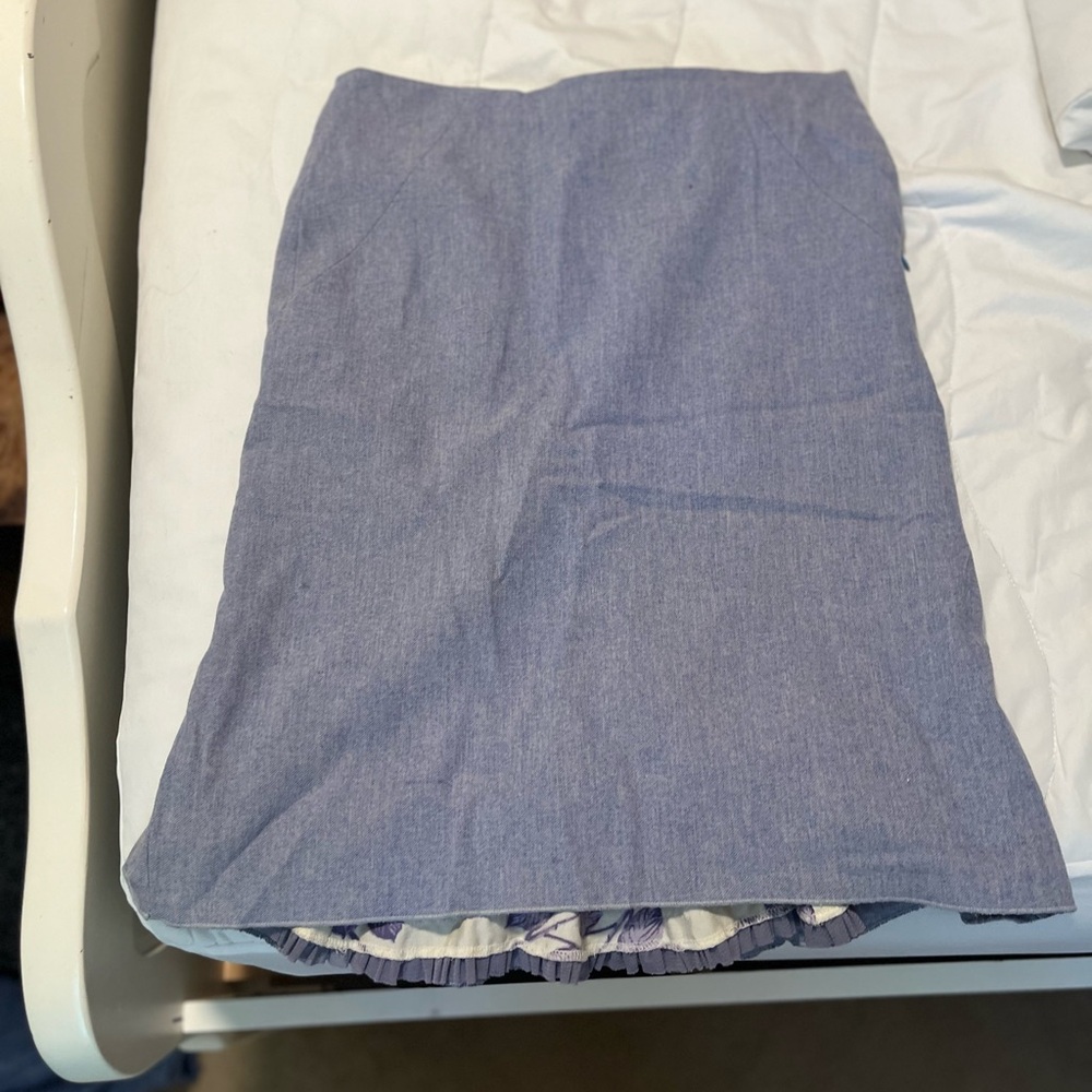 Elevenses Light Blue Pencil Skirt